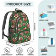 thumbnail image 5 of Football Field Green Pattern Backpack for School, Cute School Bag with Adjustable Shoulder Straps and Padded Back, 16.9"x12.6"x5.9", 5 of 5