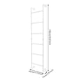 thumbnail image 2 of White, 6 Steps-71in Wall/Floor-Mounted Bunk Bed Ladder | Basement Window Well Egress Exit L-Adder | Metal Step Ladder for RV Attic Bunk Bed | Loft Steps for Dorm Beds, 2 of 20