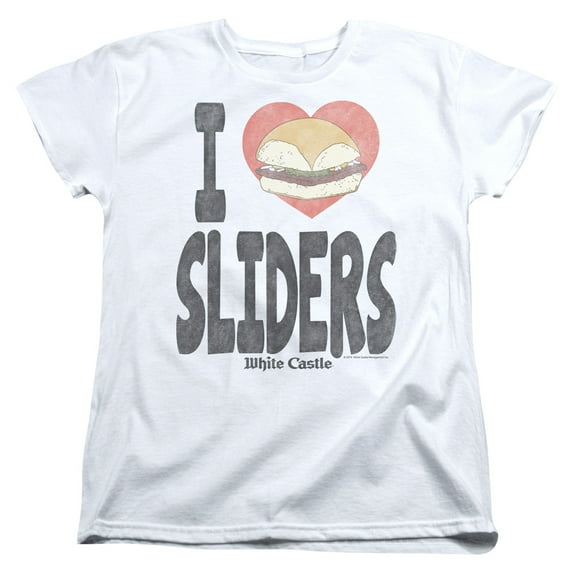 White Castle - I Heart Sliders - Women's Short Sleeve Shirt - Small