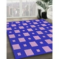 thumbnail image 3 of Ahgly Company Machine Washable Indoor Round Transitional Purple Area Rugs, 7' Round, 3 of 7