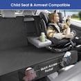 thumbnail image 3 of Upgraded 900D Heavy Duty Dog Back Bench Seat Cover, Car Seat Protector, 3 Seatbelts & Armrest Compatible, Waterproof Nonslip Pet Backseat Cover for Dogs & Kids, Fits Most Cars, SUVs, Trucks, 3 of 7
