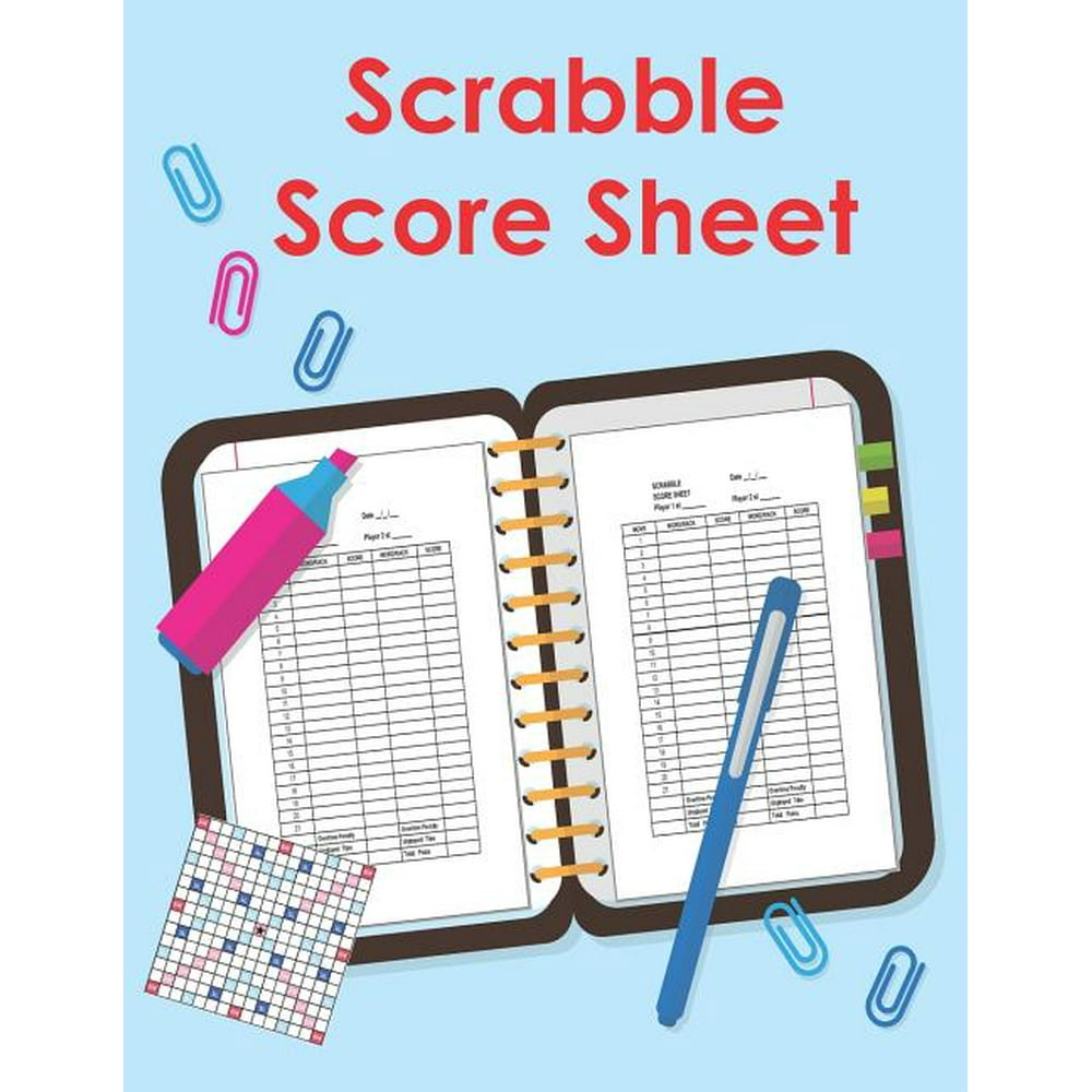 Scrabble Score Sheet: 100 Pages Scrabble Game Word Building for 2