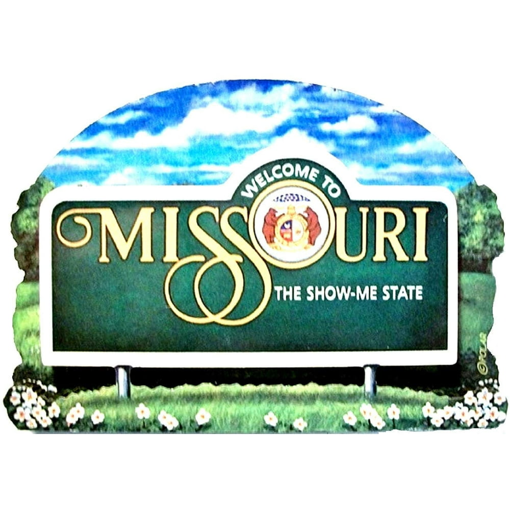 Missouri State Welcome Sign Artwood Fridge Magnet - Walmart.com ...