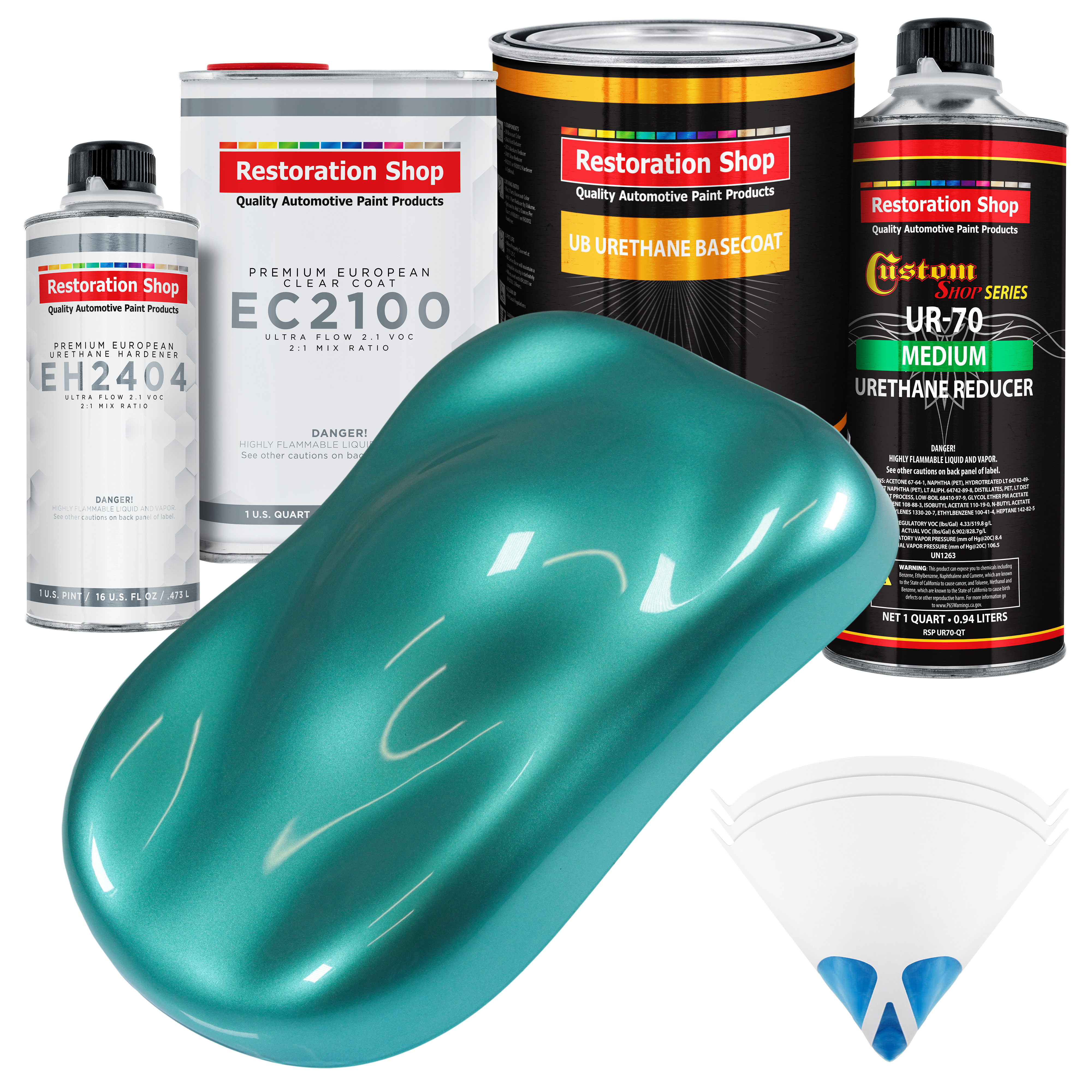 Restoration Shop Gulfstream Aqua Metallic Urethane Basecoat with