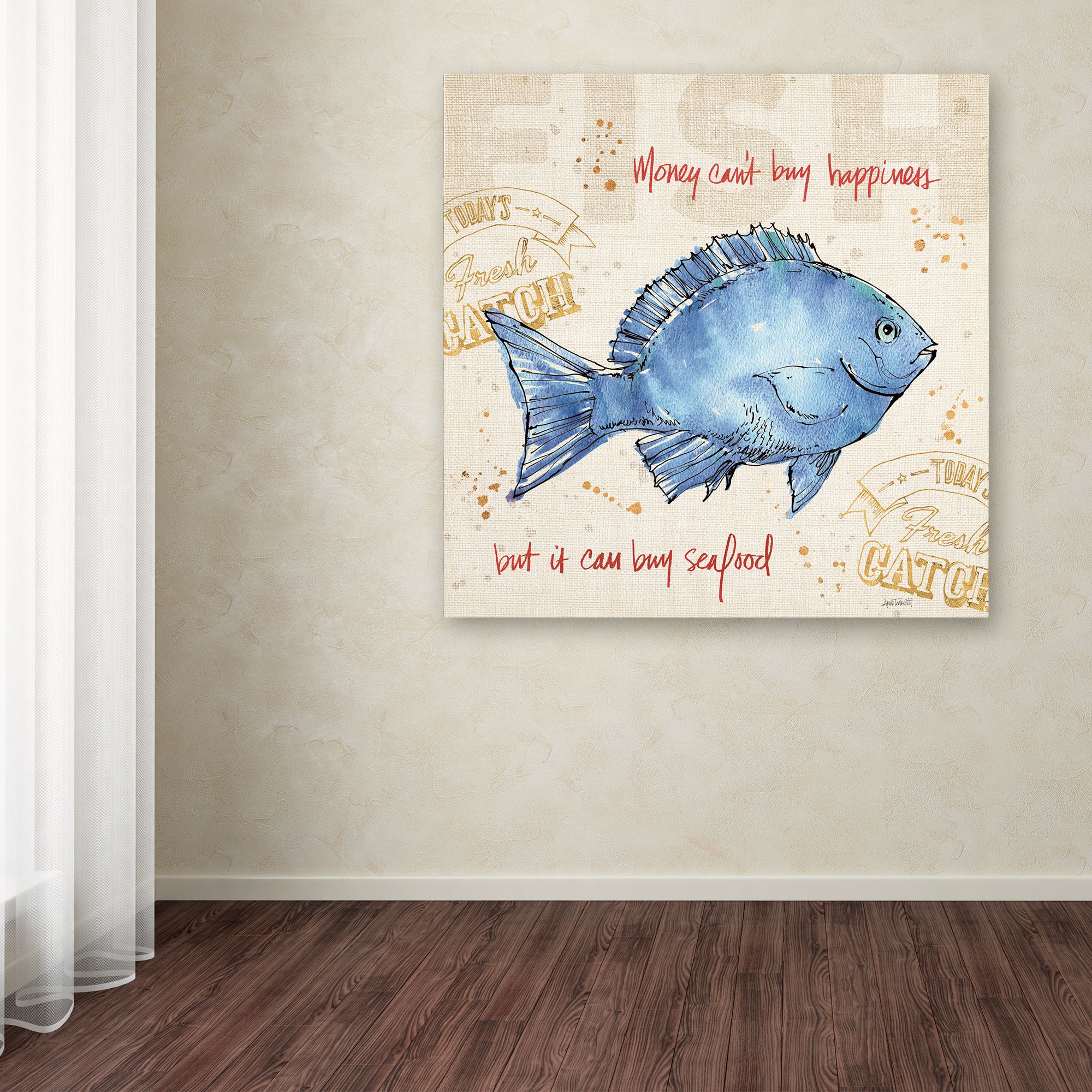 Trademark Fine Art 'Coastal Catch III' Canvas Art by Anne Tavoletti