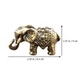 thumbnail image 2 of UPGRATOR 1Ud Adorno De Elefante De Latón Artesanía Fina Compacta, 2 of 8