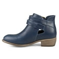 thumbnail image 3 of Women's Faux Leather Side Slit Buckle Booties, 3 of 7
