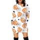 thumbnail image 2 of Mini vestido suelto de moda con capucha y manga larga para mujer con estampado de Halloween Pompotops  hdfakjf9150, 2 of 5