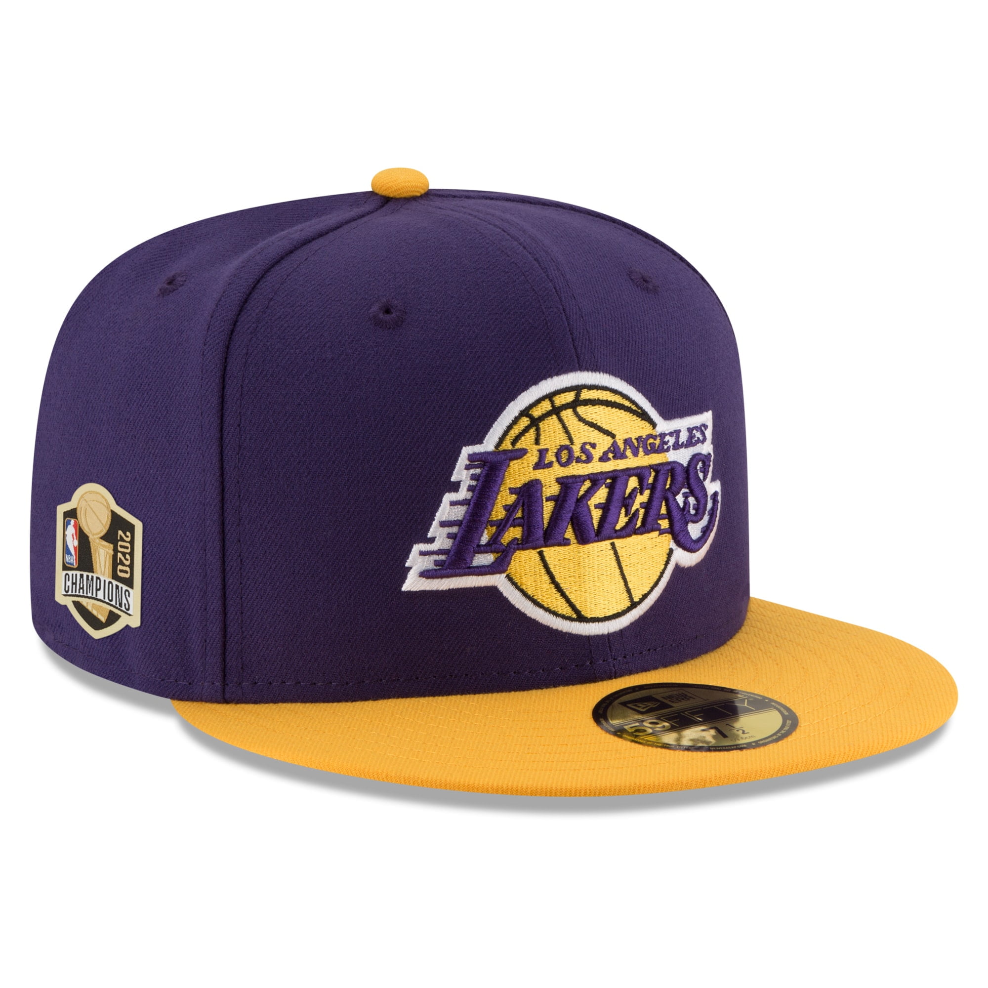 Lakers Hat - New Era Los Angeles Lakers Gray Official 9TWENTY Team ...