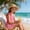 czb# Hot Pink147, variant on CUZIBR Kids Girls Swimsuits Two Piece Bikini Sets One Shoulder Ruffles Sleeveless Sport Bathing Suits With High Waist Pleated Skirts Cover Up Cozy Swimwear Beach Pool Beachwear,Army Green,9-10 Years