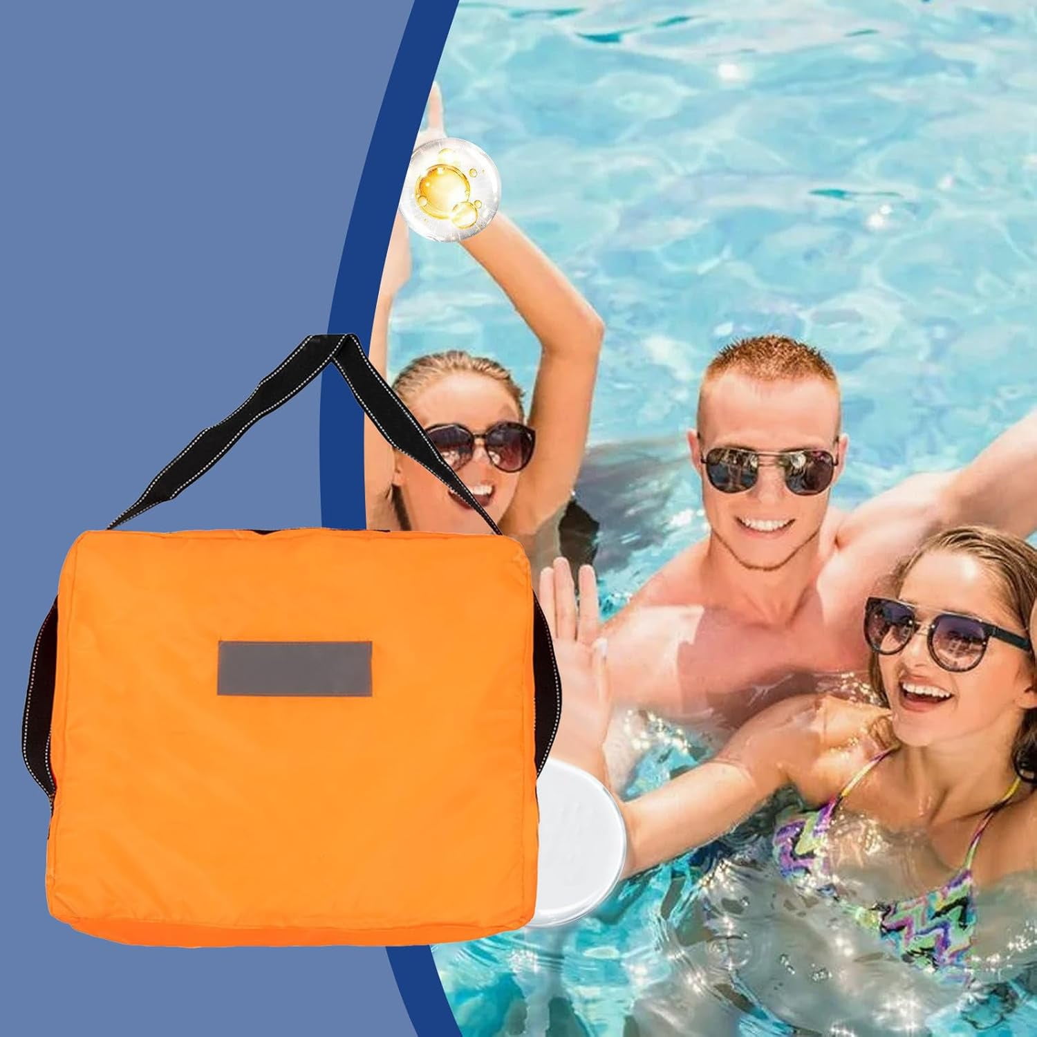 Throwable Boat Flotation Cushion, Waterproof Nylon Foam Seat Pad, Emergency Rescue Life Preserver for Kayak Canoe Swimming Safety (1 PC, Yellow)