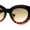 Black Tortoise - Light Brown, variant on Womens Thick Plastic Mod Fashion Large Cat Eye Sunglasses Black Tortoise Light Brown