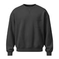 thumbnail image 5 of Mineart Men's Crewneck Sweatshirt Long Sleeve Fall Oversized Pullover Tops Loose Fit Athletic Comfy Basic Shirts, 5 of 7