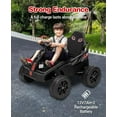 thumbnail image 4 of EastVita 24V 4x4 Ride On Toy for Big Kids, 4x85W 6MPH Ride On UTV Car w/Parent Remote, 16'' Wide Seat, Music, Horn, Metal Frame, 4 Shock Absorbers, Battery Powered Electric Cars for, 4 of 7