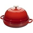 thumbnail image 2 of Olla de horno holandesa con bordes fundidos, hierro fundido esmaltado, 6 litros, rojo, 2 of 7