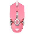 thumbnail image 1 of Ratón Gamer para ordenador, ratón para juegos, 7 botones, LED, 3200 DPI, USB, con cable, color rosa, ergonómico, para ordenador de sobremesa, portátil, color rosa, 1 of 5