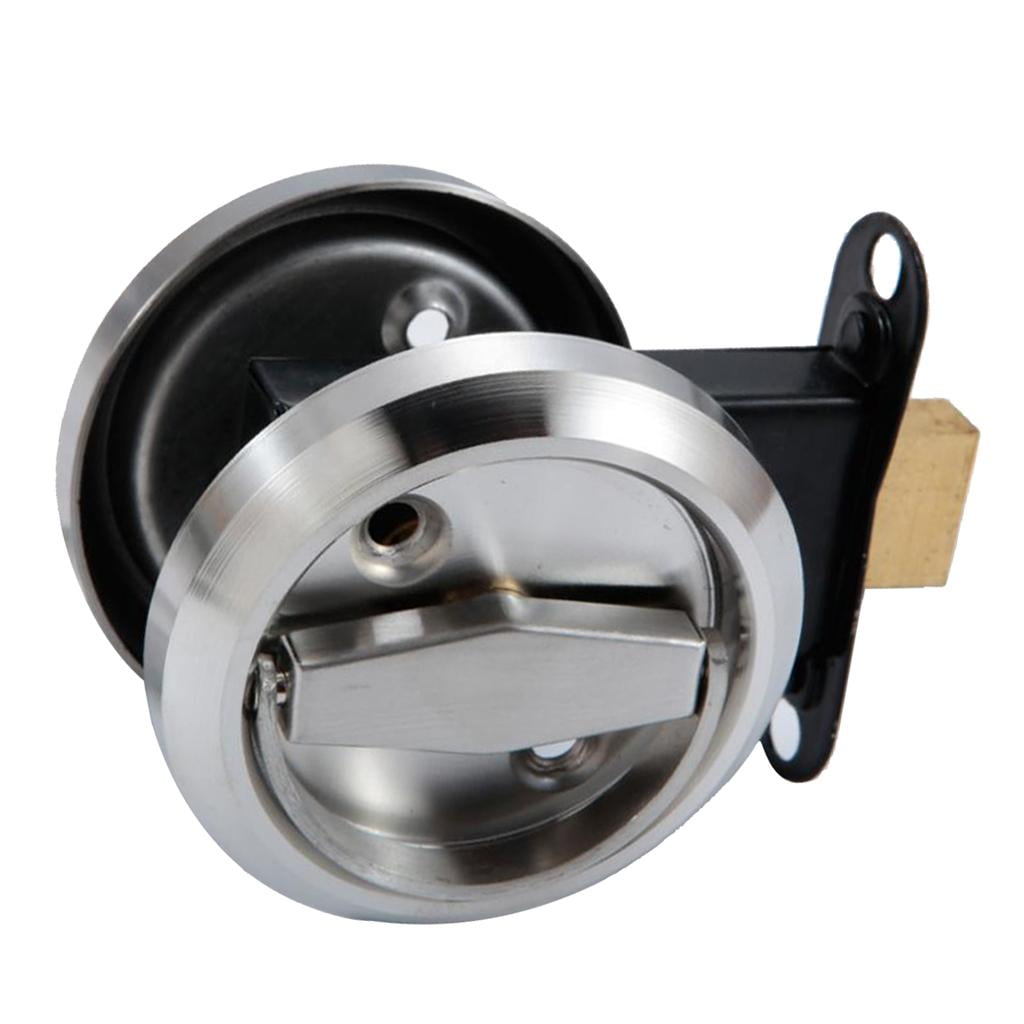 Axioma Additional door lock, stainless steel, rotary bolt, cabinet door lock, gate bolt Silver