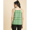 thumbnail image 4 of Moomaya Shoulder Straps Square Neck Pin Tucks Cotton Top - Women's Trendy Top, 4 of 9