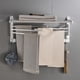thumbnail image 3 of Bearachild Toallero montado en la pared, barra plegable para baño, cocina, colgante, toallas de ducha, albornoz, colgador de almacenamiento, gancho de Juegos de accesorios de baño 40cm Bearachild HA071072-01, 3 of 6