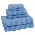thumbnail image 2 of ADI 100-Percent Cotton Chevron - 6 Piece Towel Set Blue, 2 of 2