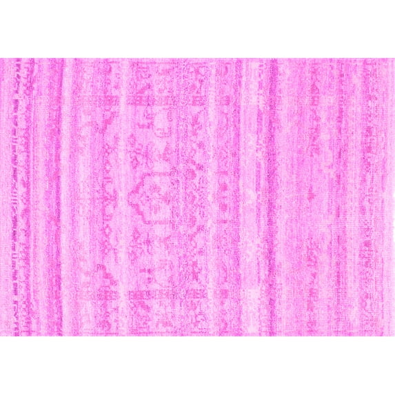 Ahgly Company Indoor Rectangle Solid Pink Modern Area Rugs, 2' x 3'