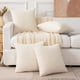 thumbnail image 4 of Fundas para Cojines, Cojines Decorativos Sala, Almohadas para decoración, Fundas de Almohada de Felpa para Decoración del Hogar Que no Destiñen y Decoración Navideña (4 PCS Beige), 4 of 4