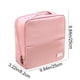 thumbnail image 3 of Uuiauoio Leather Standing Makeup Bag with Compartments, Travel Make Up Bags, Waterproof Portable Cosmetic Organizer Travel, Vertical Toiletry Bag for Luggage Handle, 3 of 6