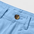 thumbnail image 4 of Women Stretchy Cargo Shorts High Waisted Shorts for Women Knee Length Summer Casual Shorts Sky Blue XXL, 4 of 9