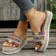 thumbnail image 2 of Amzcrzy Zapatos de mujer,Zapatos de mujer,Zapatillas de mujer, Sandalias de estilo étnico para mujer, suela gruesa, con boca de pez, pantuflas de cuerda color caramelo Sandalias Mujer Zapatillas De C, 2 of 7