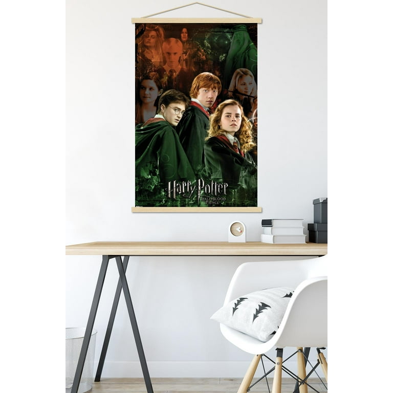 Harry Potter and The Half-Blood Prince - Trio Collage Wall Poster with Wooden Magnetic Frame, 22.375 inch x 34 inch, EBPOD6100BCHMFEC