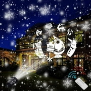 3D Rotating Projection Lamp With Remote Control LED Christmas Light LED Landscape Projector Garden Patio Stage Decoration