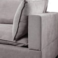 thumbnail image 5 of Bowery Hill 20" Modern Woven Fabric Down Feather Sofa in Light Gray, 5 of 6