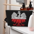 thumbnail image 7 of Polish Flag White Eagle Handbag Purse Tote Organizer Zipper Closure Cosmetic Pouch Bag For Travelling, 7 of 7