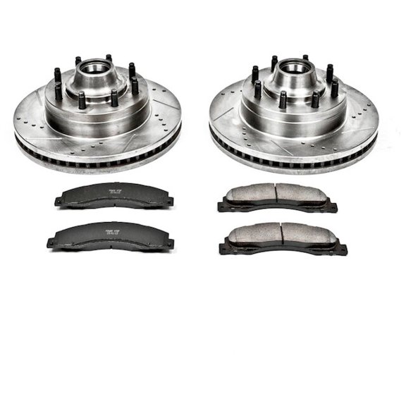 Front Brake Pad and Rotor Kit - Compatible with 2008 - 2014 Ford E-150 2009 2010 2011 2012 2013