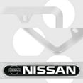 thumbnail image 4 of 2 Pack License Plate Frames Compatible with Nissan, Car License Plate Frames, Weather-Proof, Rust-Proof, Rattle-Proof, with Fasteners and Screws, 4 of 7