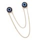 thumbnail image 4 of Insignia elegante para hombre con cadena, broche de ojos azules para dorado, 4 of 9