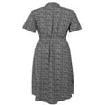 thumbnail image 4 of Femmes Bouton Midi Robe Manches Courtes Imprimé Floral Chemise Robe, 4 of 6