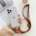 thumbnail image 3 of Luxury Transparent Crossbody Necklace With Lanyards Phone Case For iPhone 15 Pro Max 14 13 12 11 XS XR X 8 Plus Shockproof Cover, 3 of 5