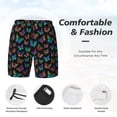 thumbnail image 3 of Fotbe Multicolored Butterflies Traje de Baño para Hombre – Shorts de Natación de Secado Rápido con Forro y Bolsillos-Medium, 3 of 6