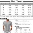 thumbnail image 3 of Summer Men's Popular T-shirt Printed V-neck Short Sleeved T-shirt XL, 3 of 5