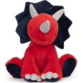 thumbnail image 2 of GUND Carson Triceratops Peluche Dinosaure, Rouge et Bleu, 12 Pouces, 2 of 3