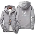 thumbnail image 5 of 2024 nueva primavera otoño hombres Messi signo impresión al aire libre Camping hombres cremallera Sudadera con capucha impermeable hombres deportes protector solar chaqueta grande, 5 of 5