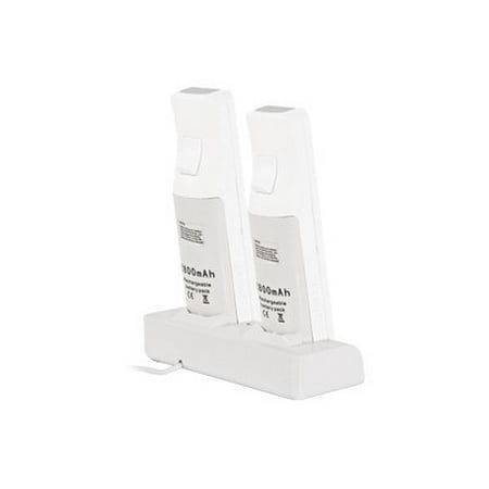 CTA WI-DDC Dual Charger Station - Charging stand 2 x - 1800 mAh - for NINTENDO Wii Remote