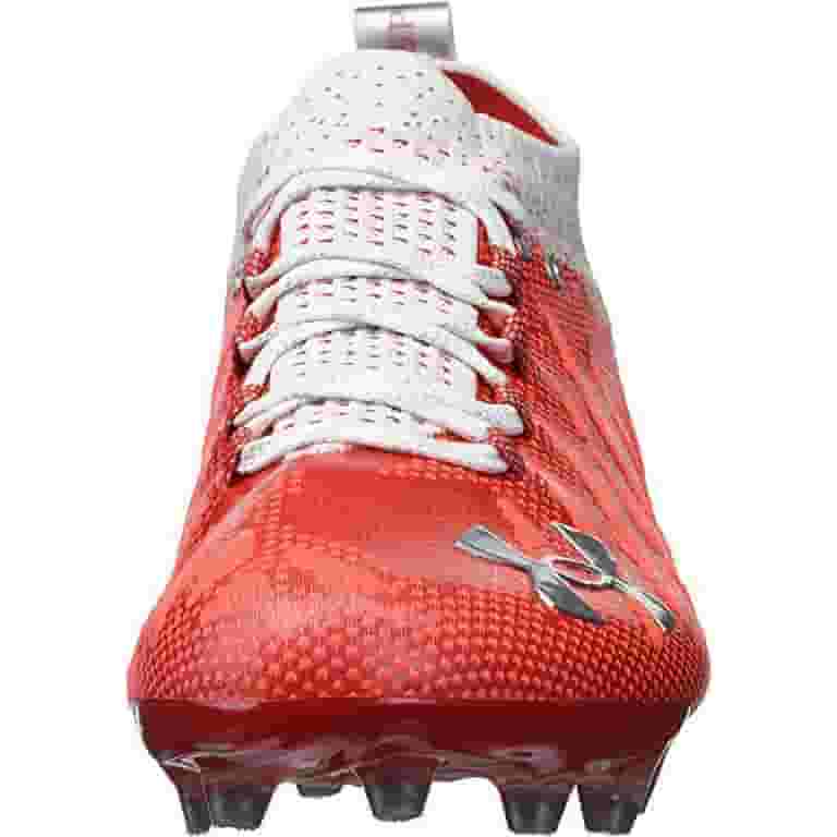 3022654 Under Armour Mens Spotlight Lux Mc Cleats Red 600 Size 10