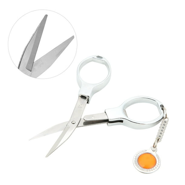 Stainless Steel Mini Folding Fishing Scissors Keychain Pocket Scissors  Cutter US 