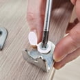 thumbnail image 4 of CRILSTYLEO 100pcs Flip Top Screw Caps Decorative White Plastic For Cabinetry, 4 of 8