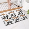 thumbnail image 4 of Dachshund Footprint Bathroom Rugs Mat,Non Slip Microfiber Bathroom Rug,Rubber Backing,Soft Bathroom Mats for Bathroom Floor,Tub and Shower,17x27in(43x68cm), 4 of 5