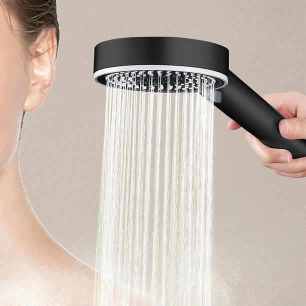Cabezal de ducha de mano de alta presión para agua dura, 5 modos de rociado, ideal para personas mayores y niños. Ideal para duchas domésticas.