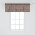 thumbnail image 2 of Ambesonne Abstract Window Valance, Mandala Inspired Shapes, 54" X 18", Mauve Taupe Tan, 2 of 3