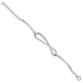 thumbnail image 4 of Auriga Fine Jewelry 925 Sterling Silver Zirconia Infinity Symbol Bracelet 7inch for Women, 4 of 5
